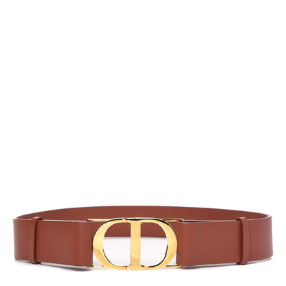 Christian Dior Calfskin 30 Montaigne Belt 75 Brown 1 of 4