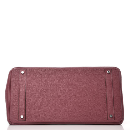 Hermes Taurillon Clemence Birkin 40 Bois de Rose 32 of 34