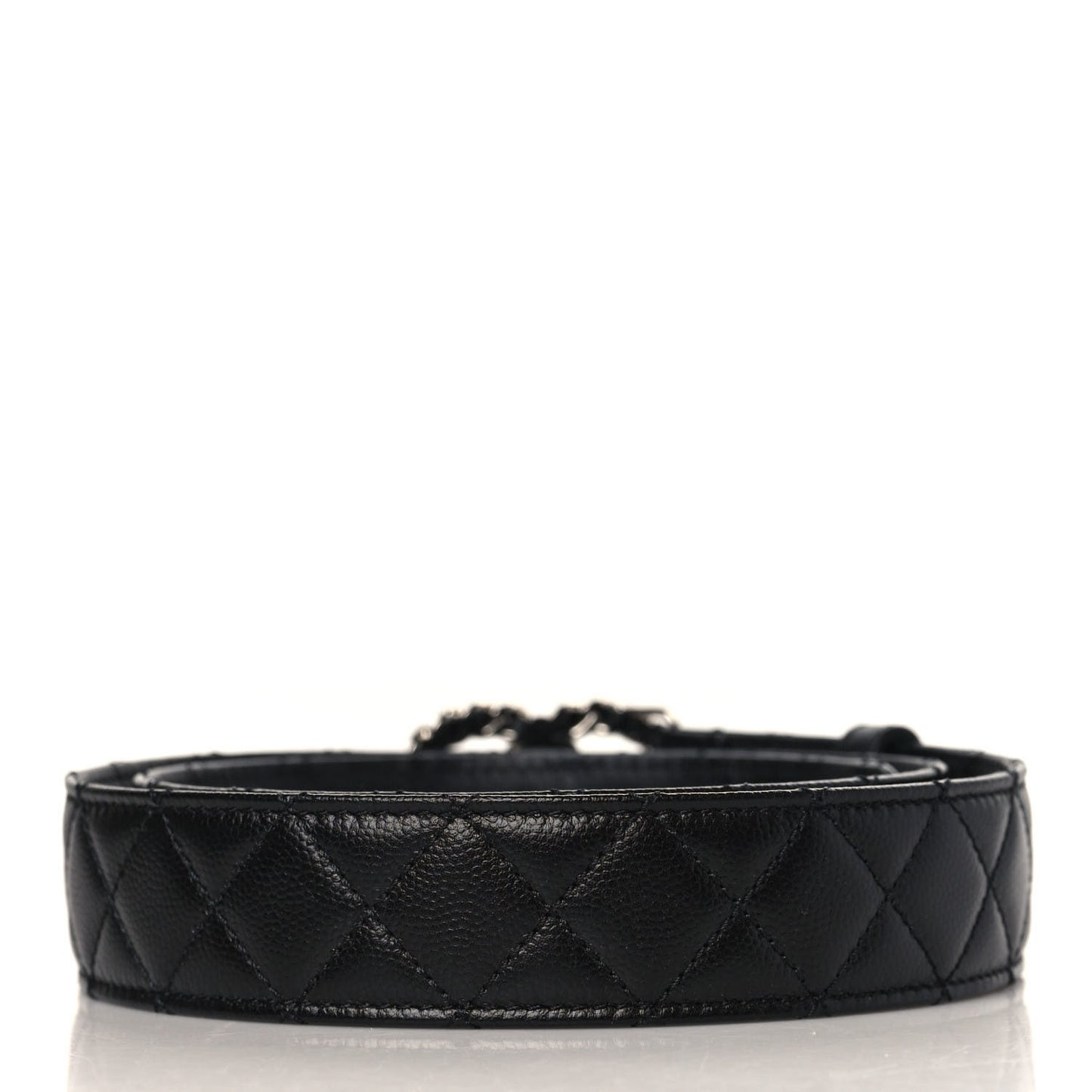 Caviar Quilted CC Chain Belt 85 34 Black