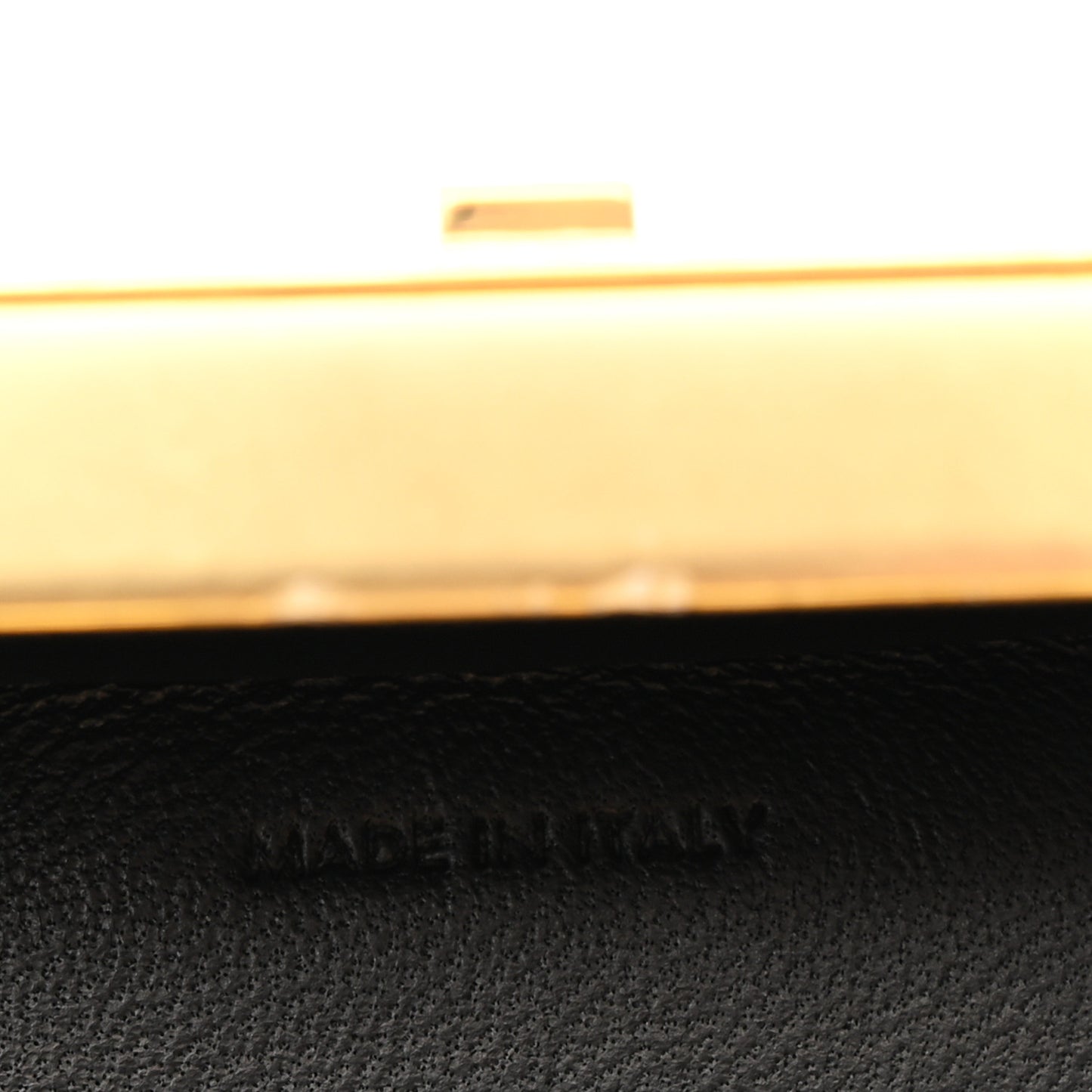 Shiny Calfskin Lana Triomphe Minaudiere Black