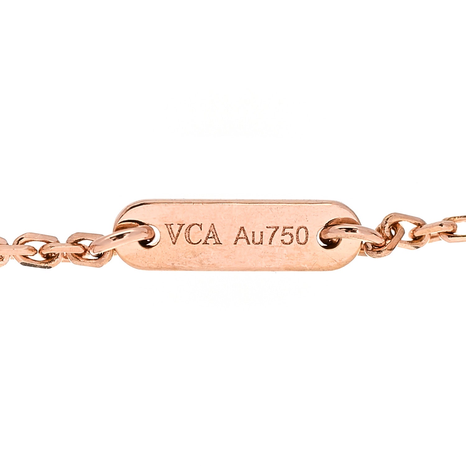 Van Cleef & Arpels 18K Rose Gold Carnelian Sweet Alhambra Bracelet 3 of 4