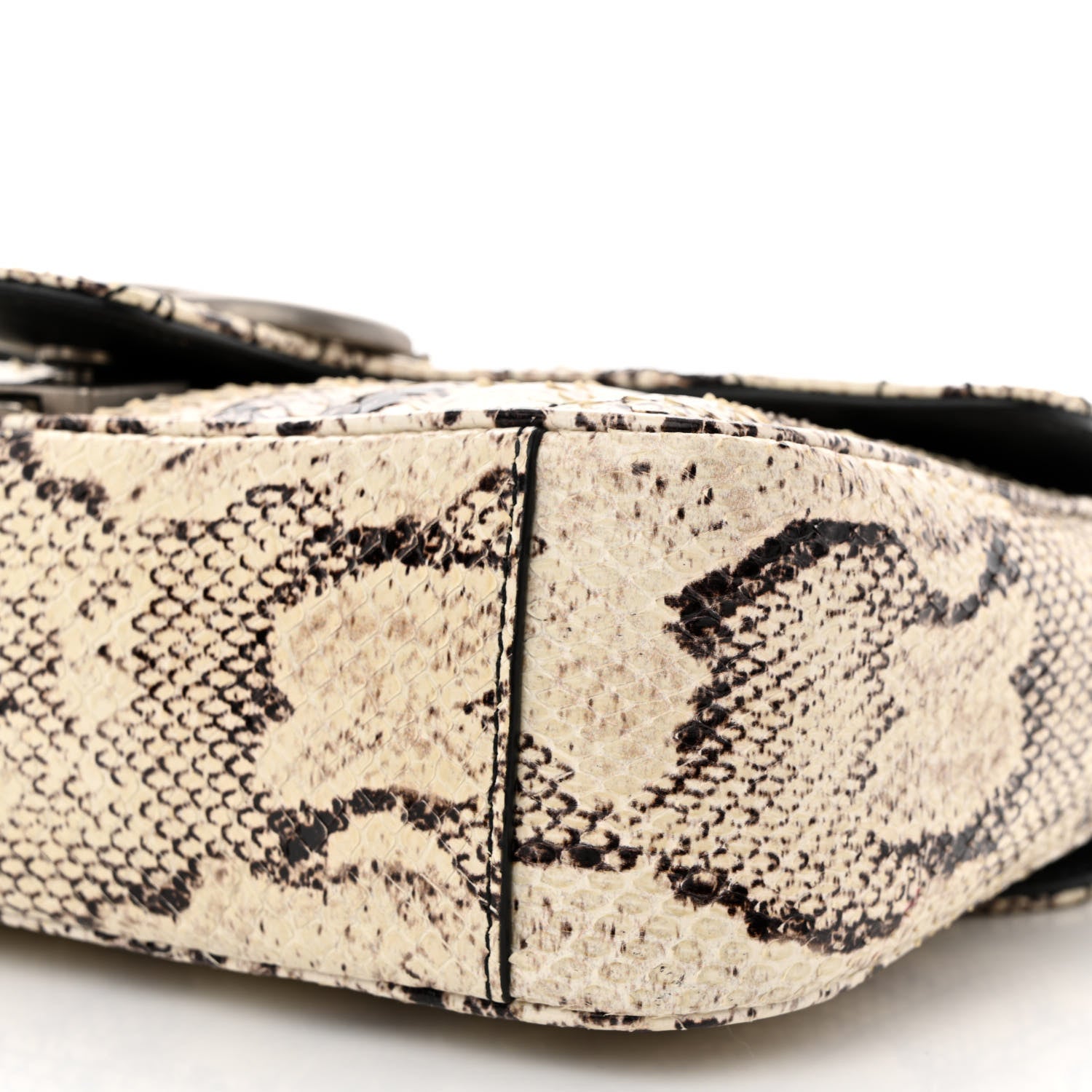 Gucci Snakeskin Matelasse Aria Small GG Marmont Shoulder Bag Roccia 11 of 14