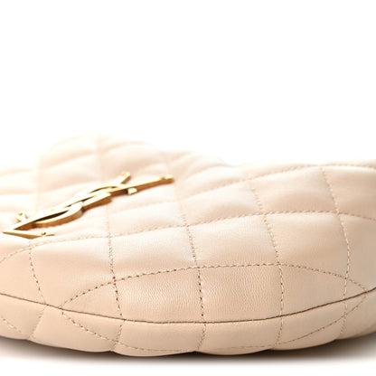 Saint Laurent Lambskin Quilted Icarino Bag Dark Beige 9 of 9