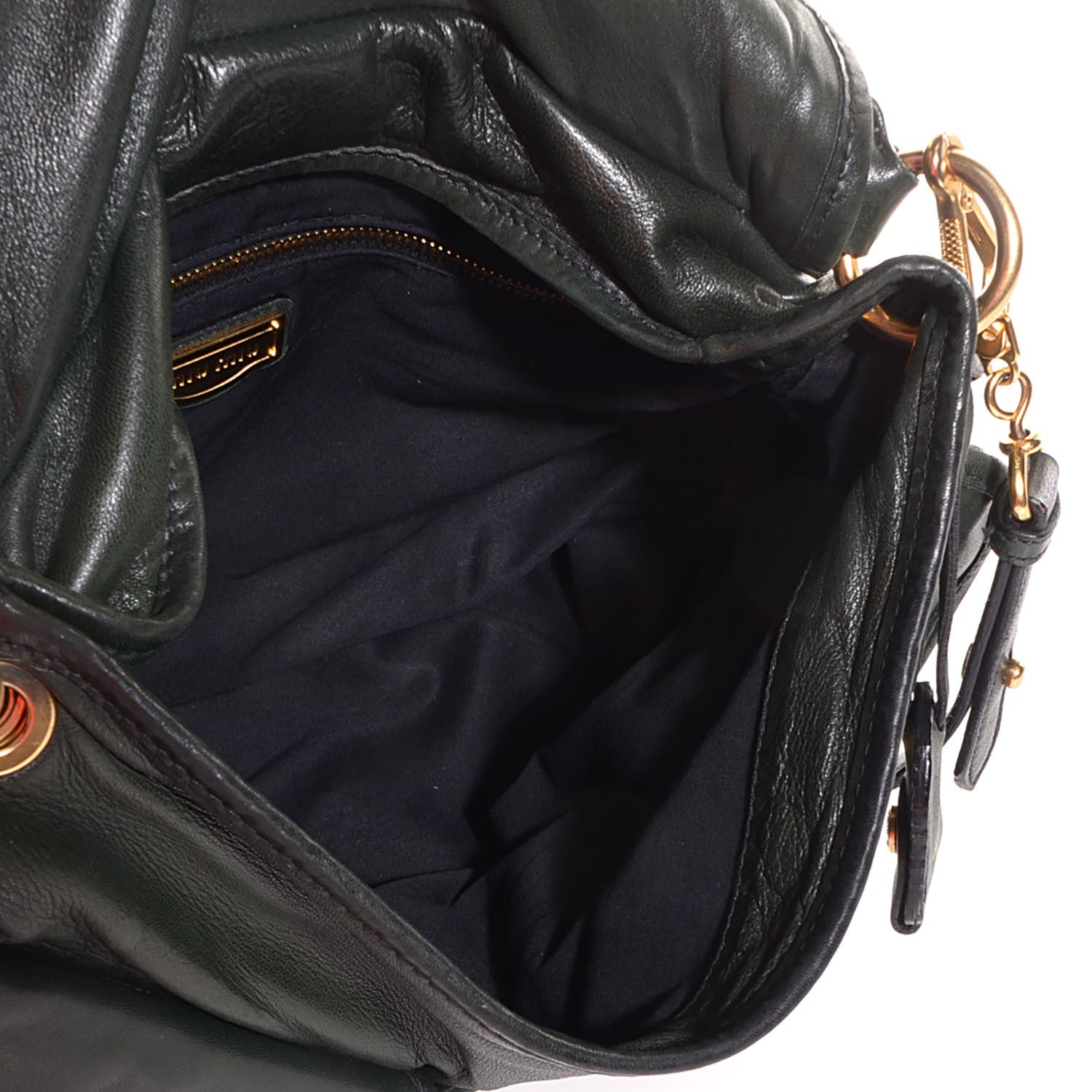 Miu Miu Nappa Matelasse Coffer Hobo Bosco 5 of 9