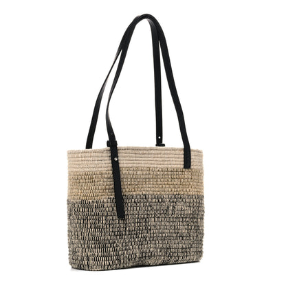 Loewe Raffia Square Small Basket Tote Bag Ombre Black 3 of 8