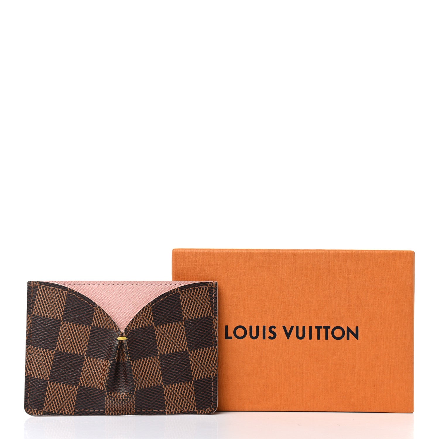 Louis Vuitton Damier Ebene Caissa Card Holder Rose Ballerine 8 of 8