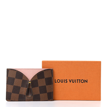 Louis Vuitton Damier Ebene Caissa Card Holder Rose Ballerine 8 of 8