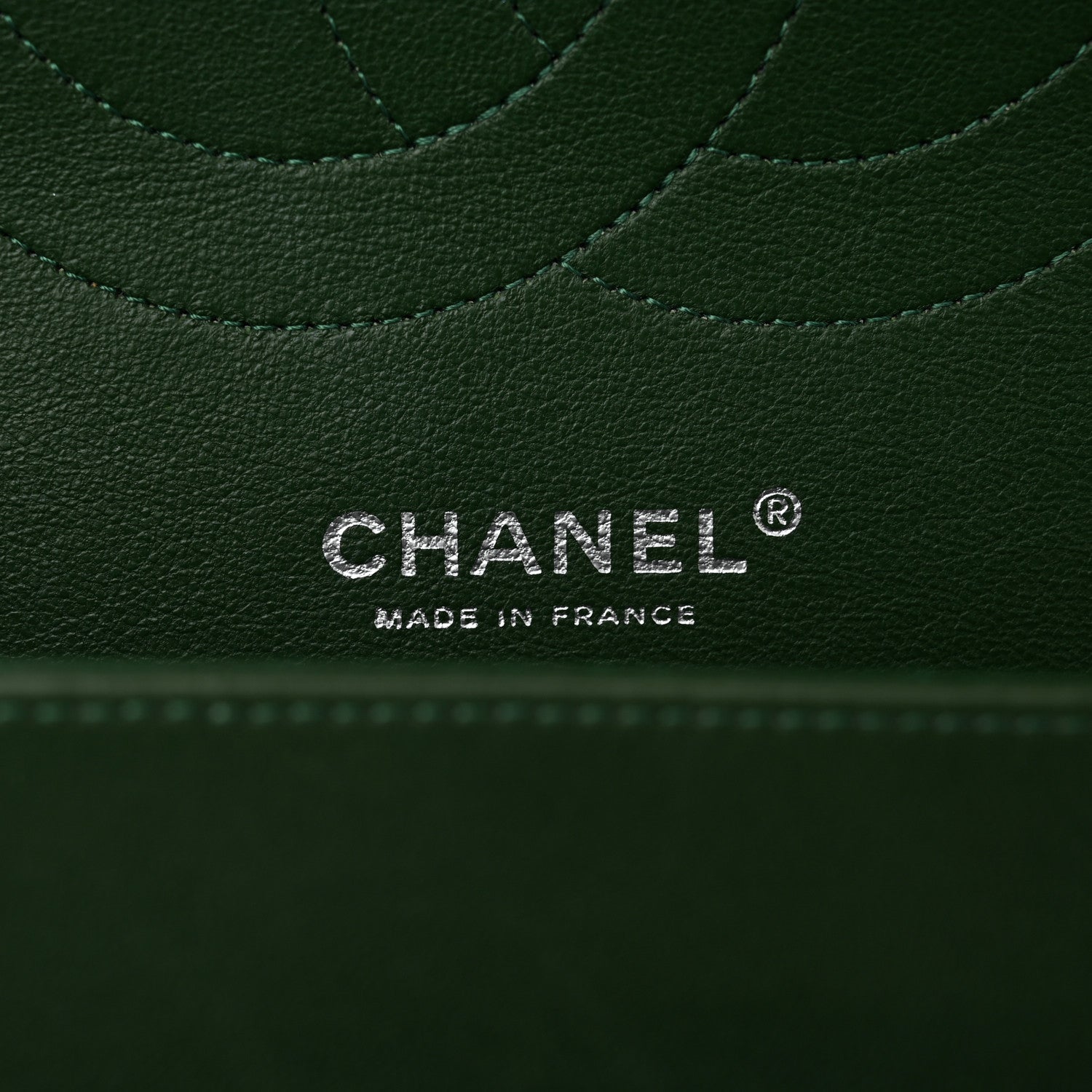 Chanel Lambskin Quilted Jumbo Double Flap Green 5 of 9