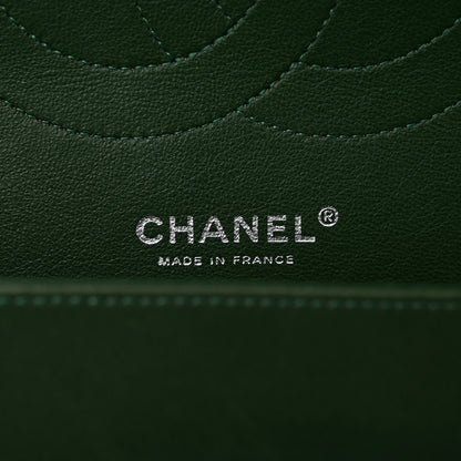 Chanel Lambskin Quilted Jumbo Double Flap Green 5 of 9