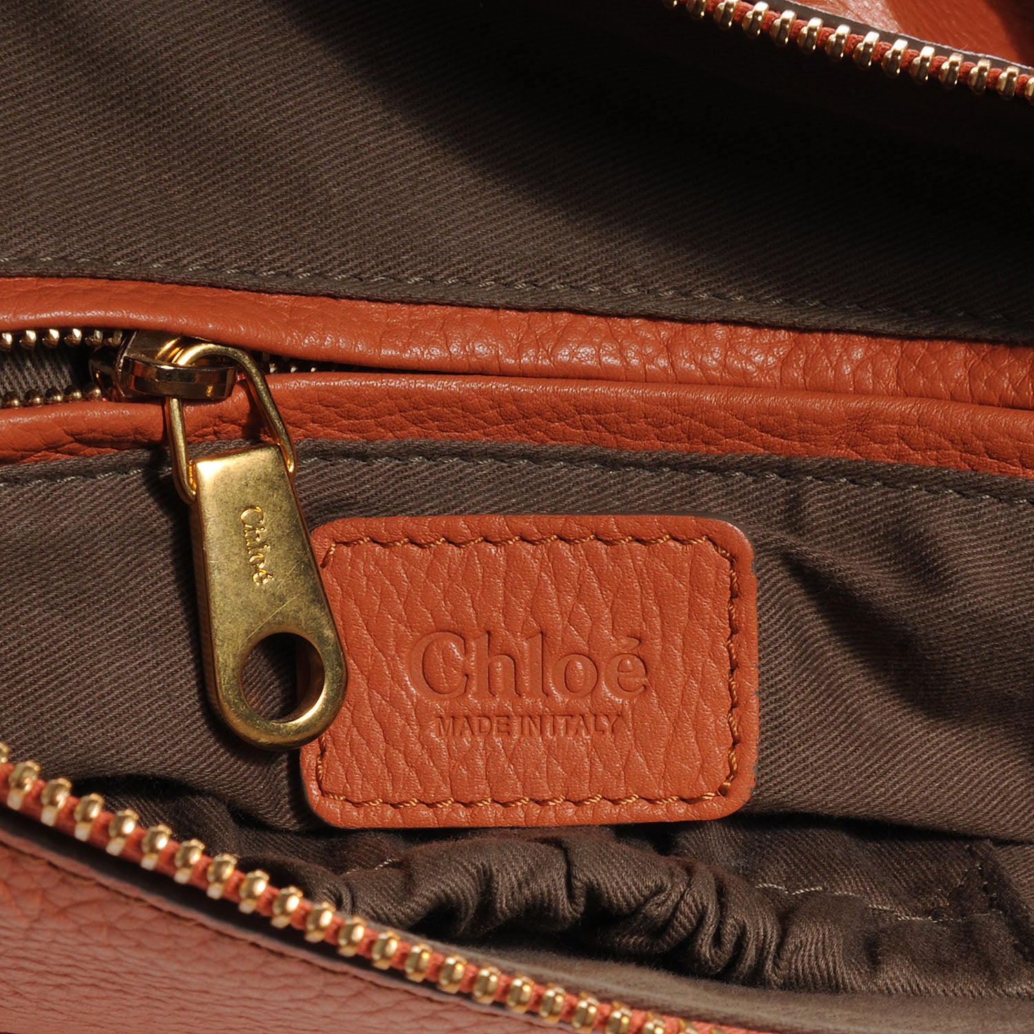 Chloe Calfskin Medium Marcie Satchel Suntan 6 of 7