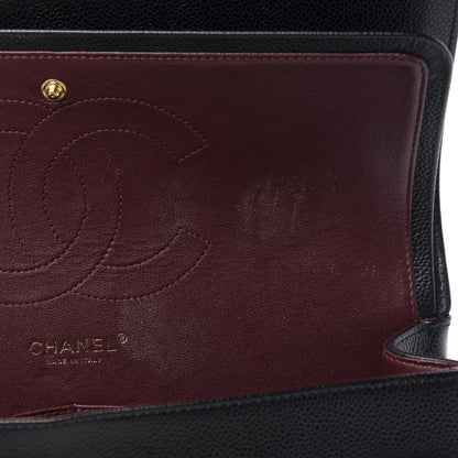 Chanel Caviar Quilted Jumbo Double Flap Black 11 of 12