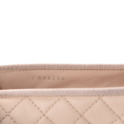 Chanel Lambskin Quilted Cap Toe Ballerina Flats 40 Beige 9 of 10