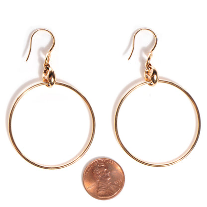 Gucci 18K Rose Gold Marina Hoop Earrings 2 of 4