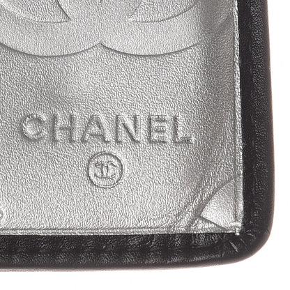 Chanel Calfskin Quilted Cambon Flap Wallet Black White 8 of 12