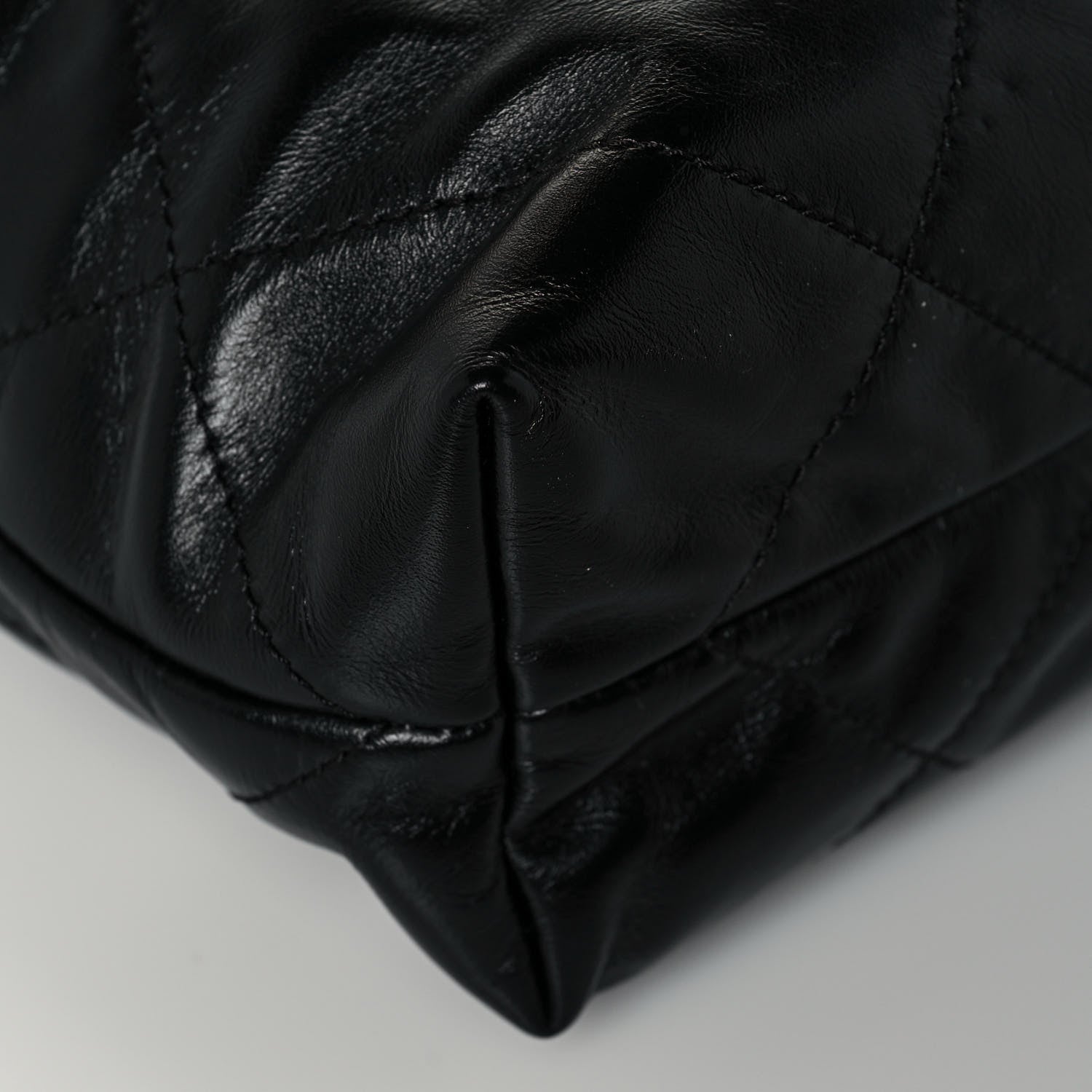 Chanel Shiny Calfskin Quilted Small Chanel 22 Black 10 of 13