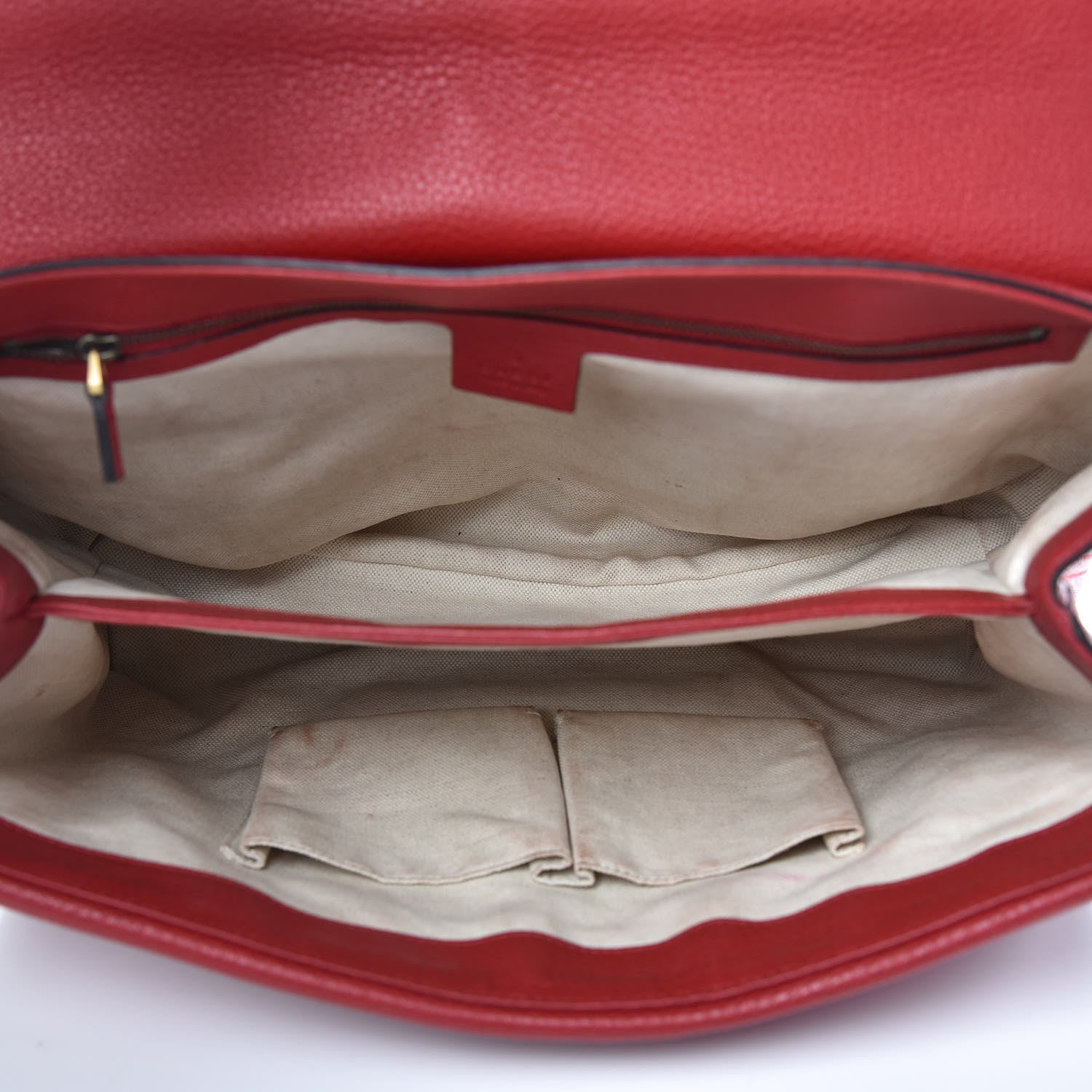 Gucci Cellarius Calfskin Large GG Marmont Shoulder Bag Vulcanic Red 5 of 16