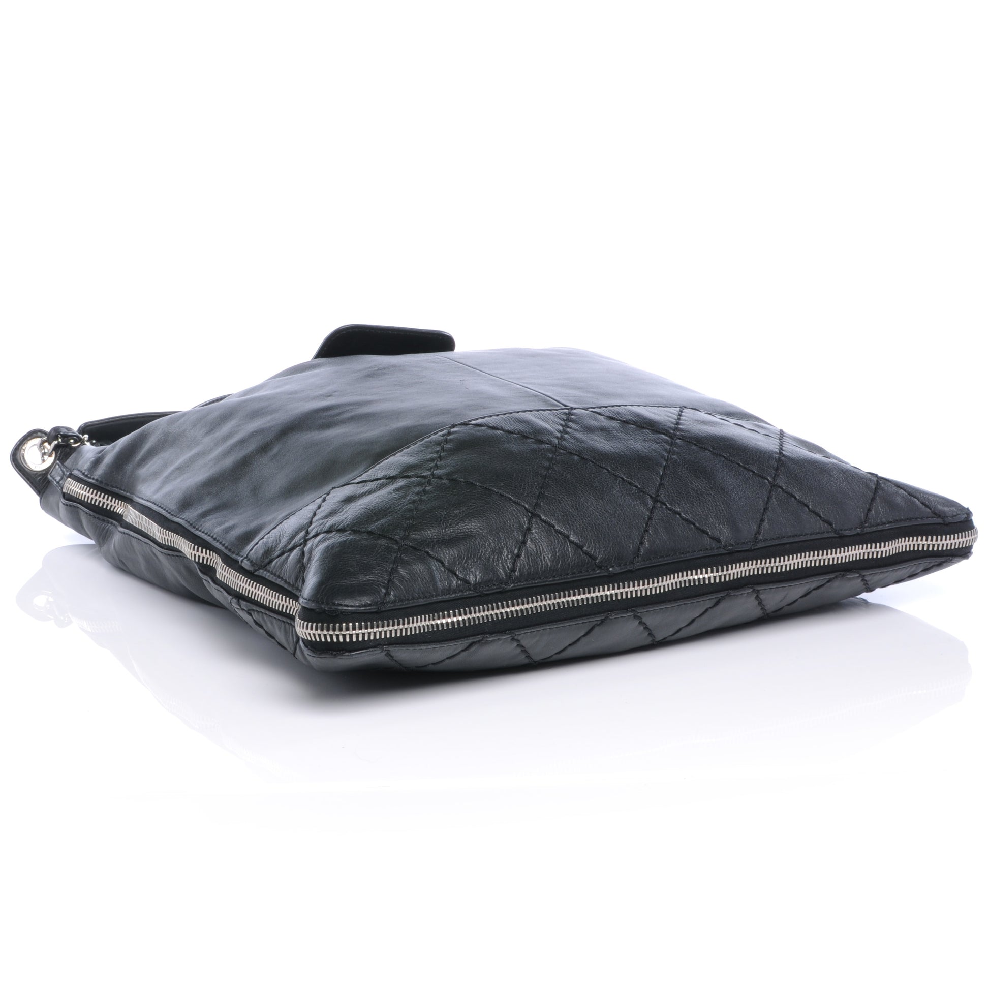 Chanel Calfskin Expandable Large Messenger Black 4 of 9