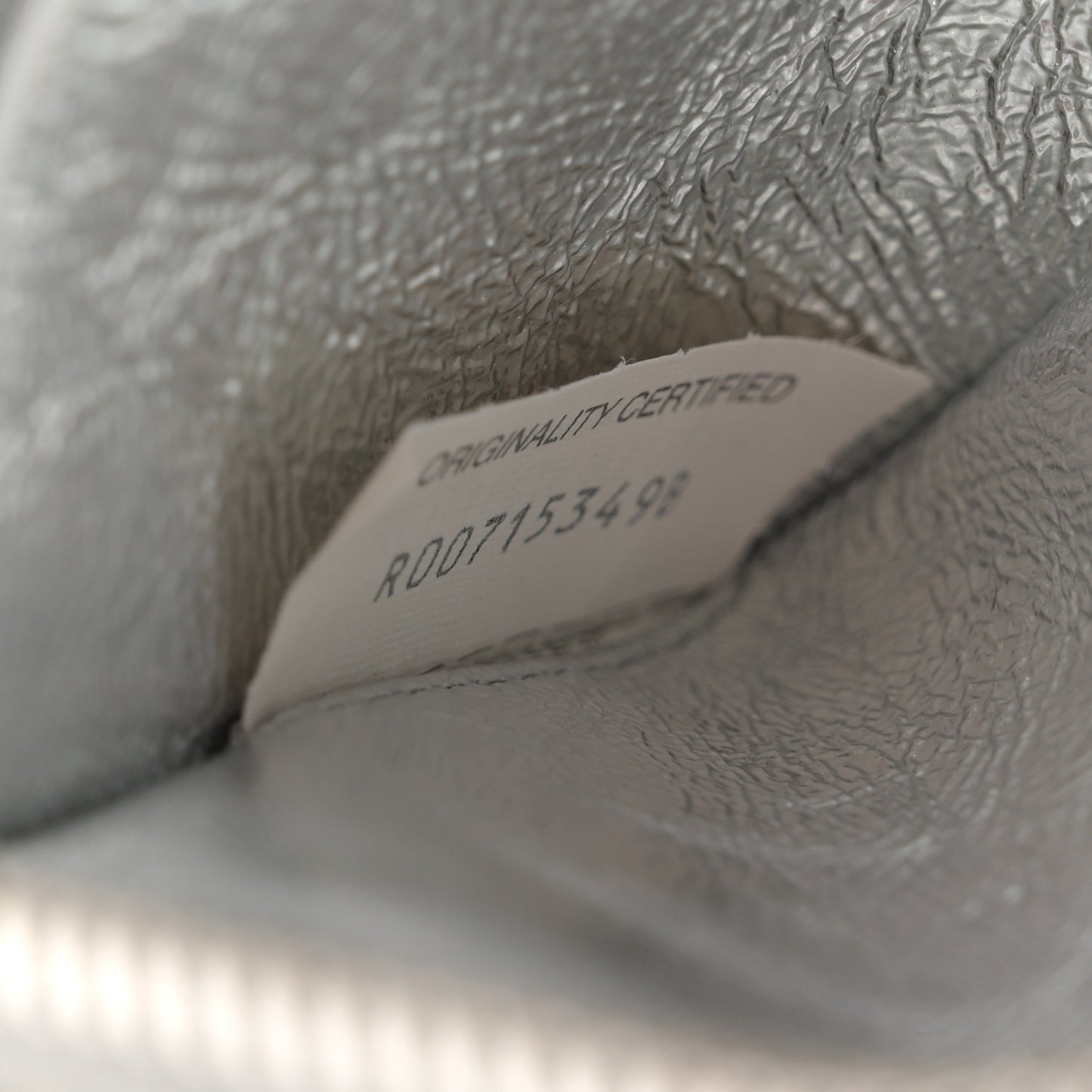 Metallic Nappa Intrecciato Concert Pouch Silver Fresh Mint