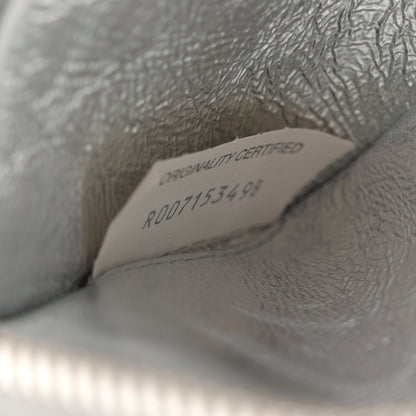 Bottega Veneta Metallic Nappa Intrecciato Concert Pouch Silver Fresh Mint 7 of 10