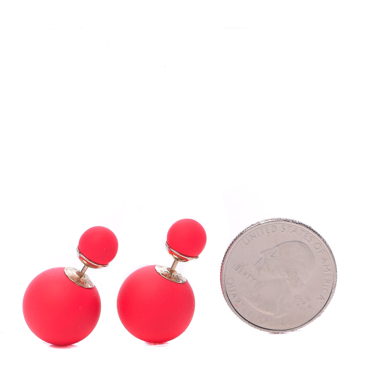 Christian Dior Mise En Dior Tribal Earrings Matte Pink 2 of 8