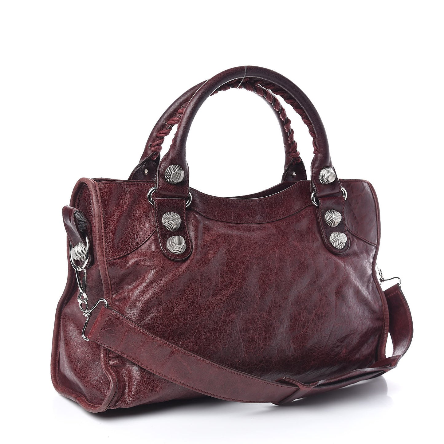 Agneau Giant 21 Silver Hardware City Dark Wine