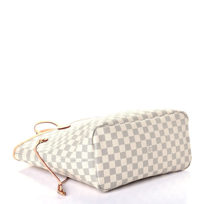 Louis Vuitton Damier Azur Neo Neverfull MM Rose Ballerine 4 of 8