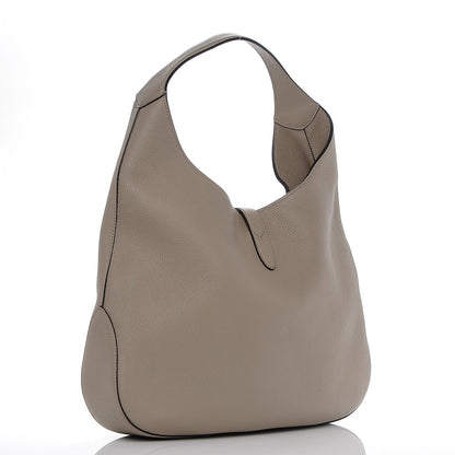 Gucci Soft Grained Calfskin Large Jackie Hobo Taupe 3 of 7