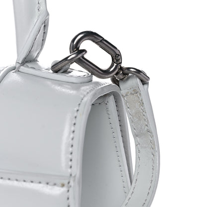 Balenciaga Shiny Box Calfskin Small Hourglass Top Handle Bag White 13 of 20