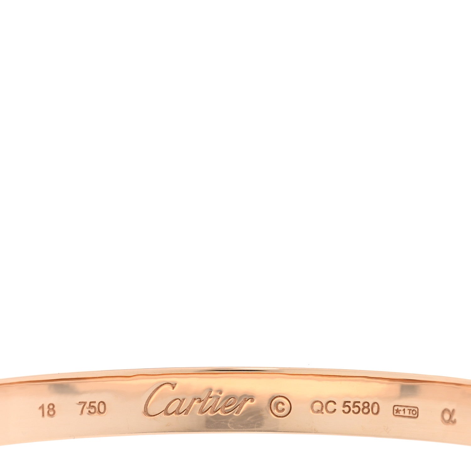 Cartier 18K Pink Gold LOVE Bracelet 18 3 of 6