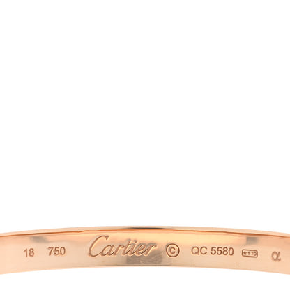 Cartier 18K Pink Gold LOVE Bracelet 18 3 of 6