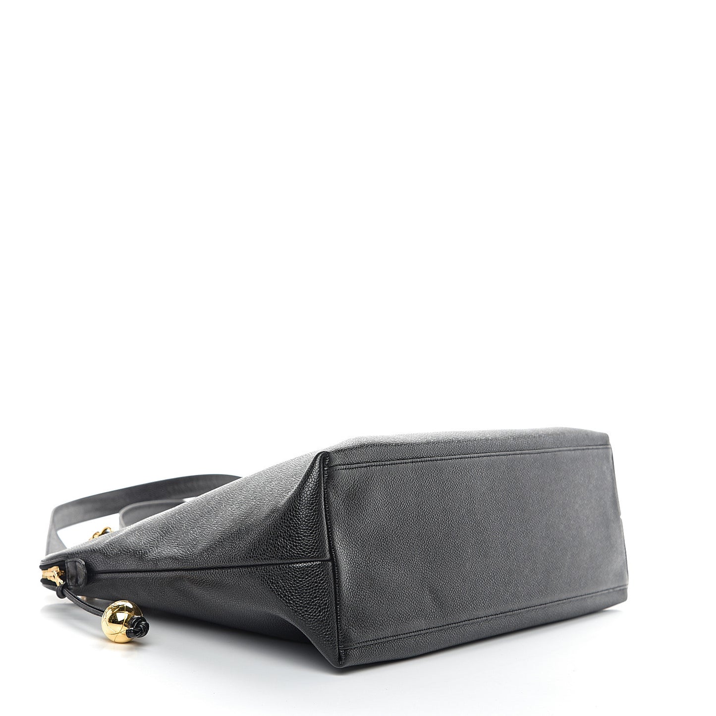 Caviar Large CC Shoulder Bag Black