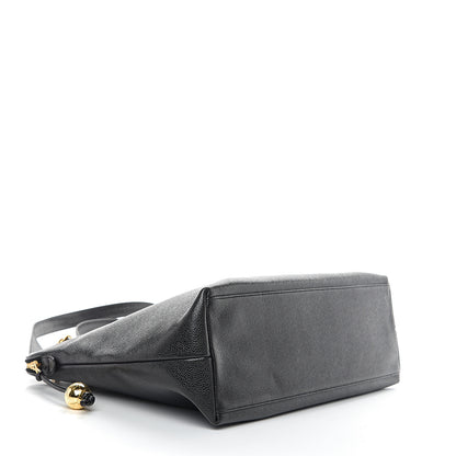 Chanel Caviar Large CC Shoulder Bag Black 3 of 8