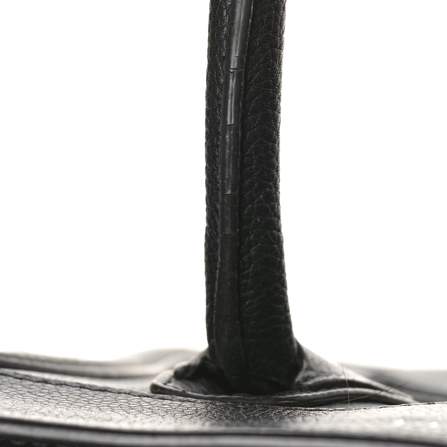 Drummed Calfskin Mini Luggage Black