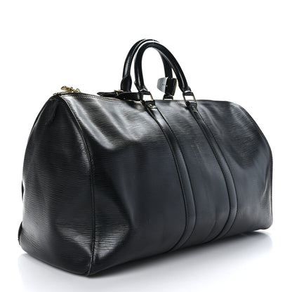Louis Vuitton Epi Keepall 45 Black 3 of 17