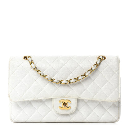 Chanel Caviar Quilted Medium Double Flap White 1 of 21