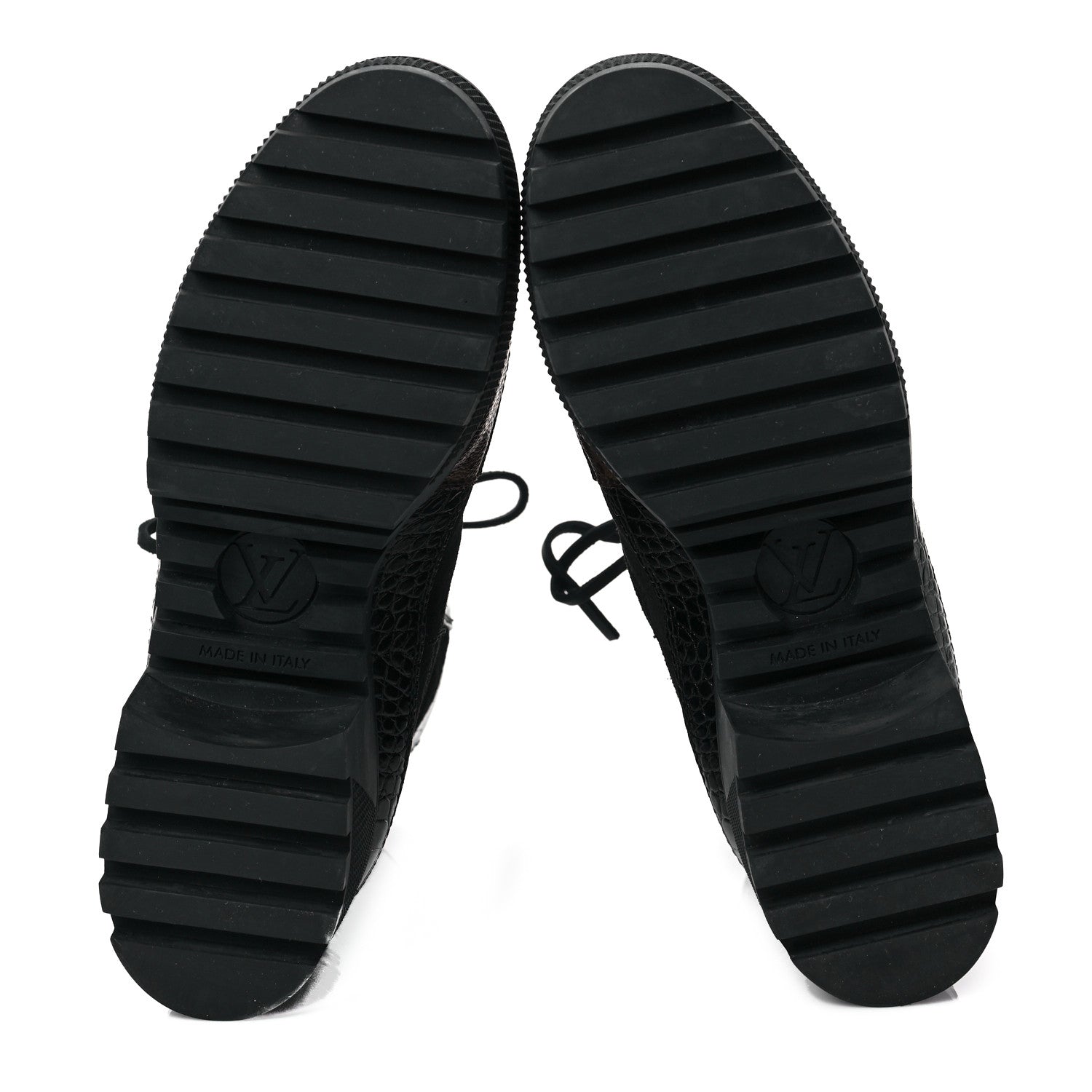 Louis Vuitton Suede Calfskin Monogram Laureate Platform Desert Boots 36 Black 6 of 7
