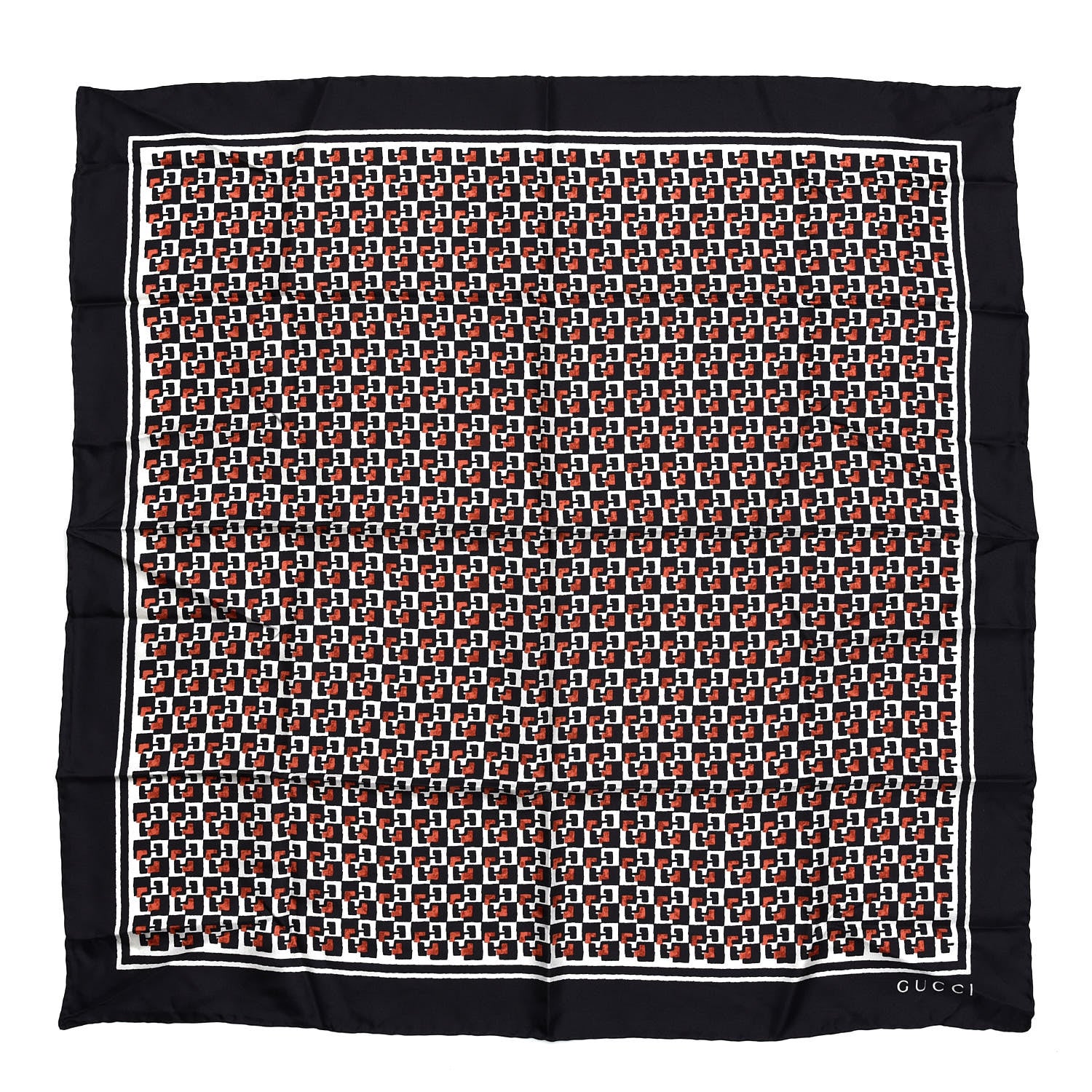 Gucci Silk Scarf Black 1 of 4