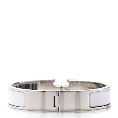 Hermes Enamel Narrow Clic Clac H Bracelet PM White 3 of 5