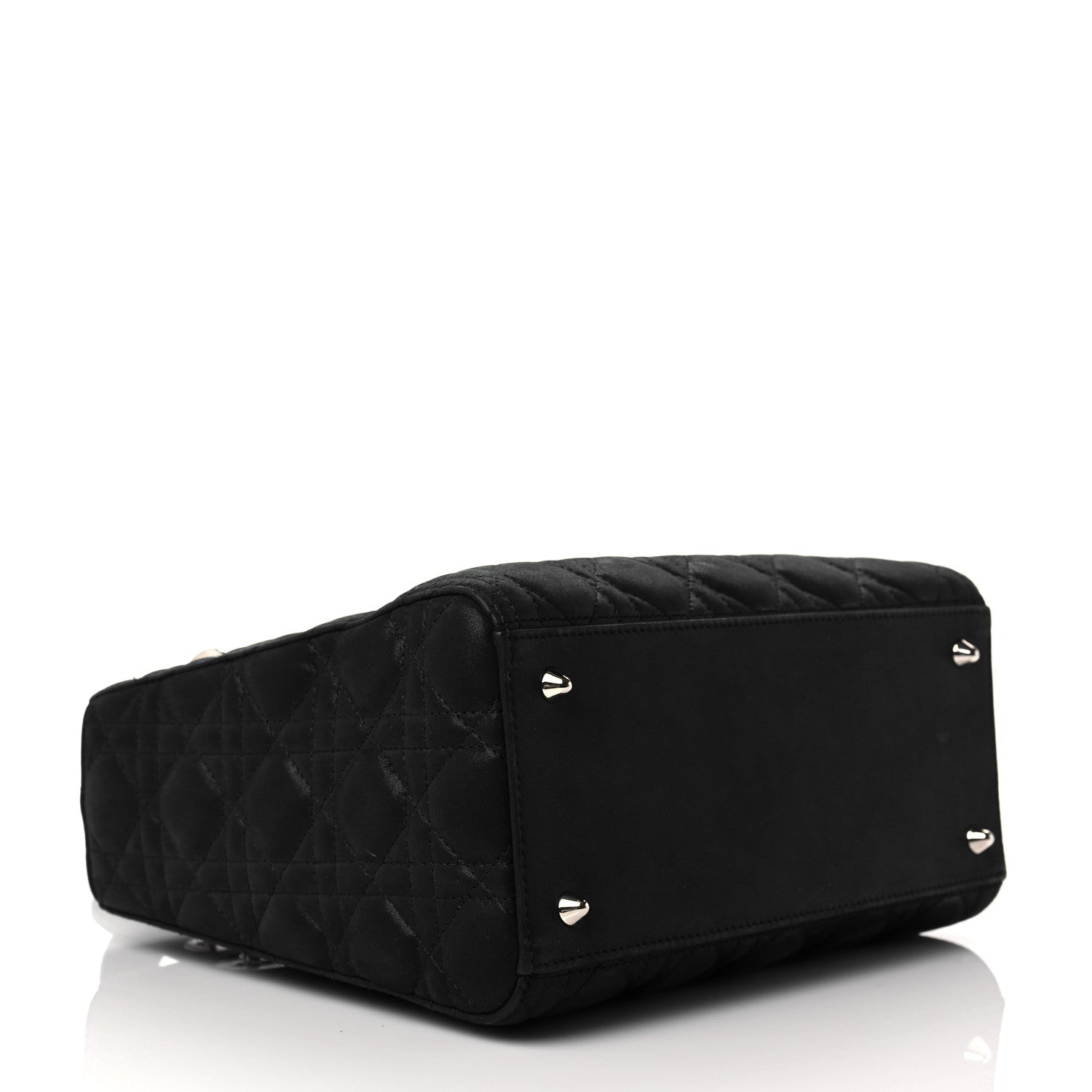 Christian Dior Satin Cannage Medium Lady Dior Black 4 of 10