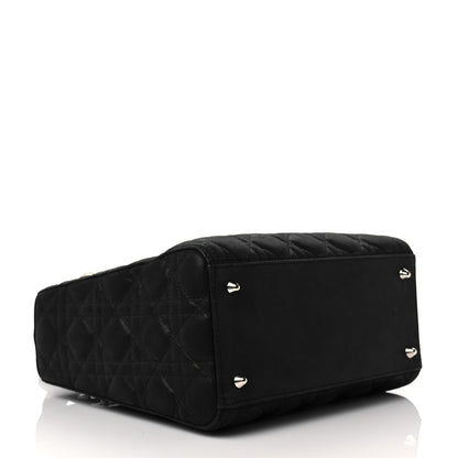 Christian Dior Satin Cannage Medium Lady Dior Black 4 of 10