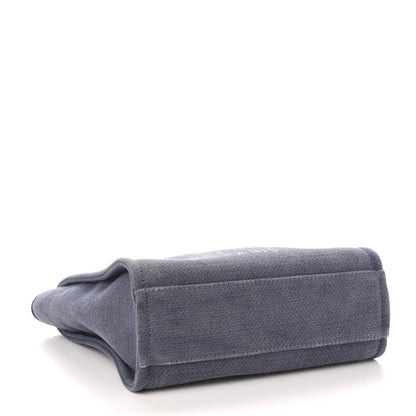 Chanel Canvas Mini Deauville Tote Denim Blue 4 of 10