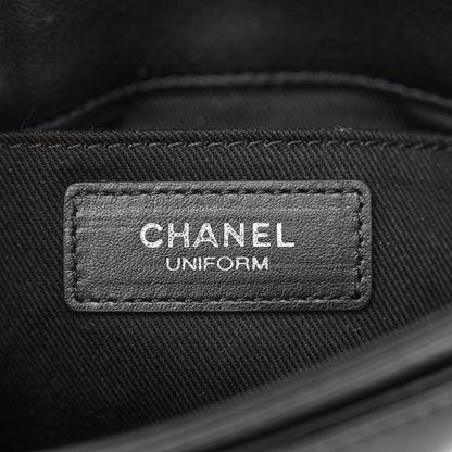 Chanel Calfskin Quilted CC Uniform Flap Belt Bag Black 6 of 11