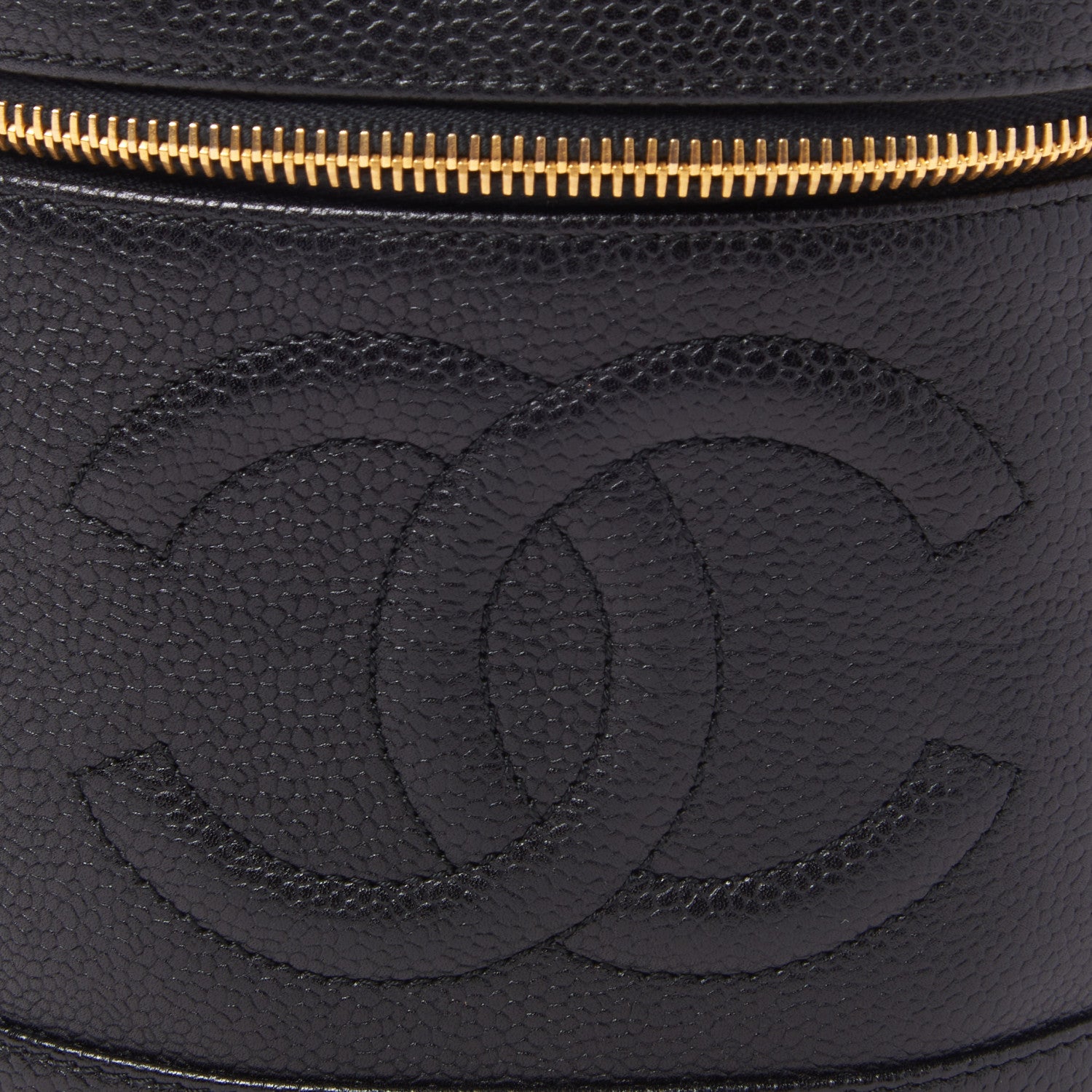 Chanel Caviar Vanity Cosmetic Case Black 8 of 11