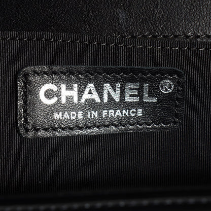 Chanel Glazed Calfskin Medium Boy Flap Black 6 of 8