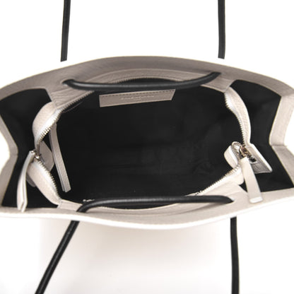 Balenciaga Calfskin Logo Small Shopping Tote White 5 of 7