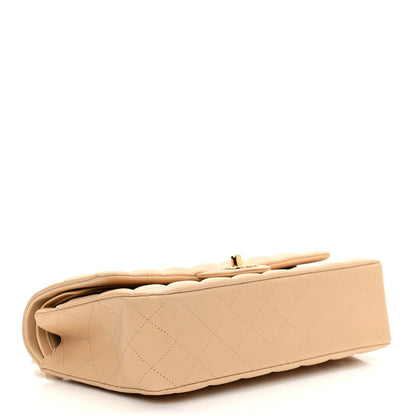 Chanel Lambskin Quilted Medium Double Flap Beige 4 of 11
