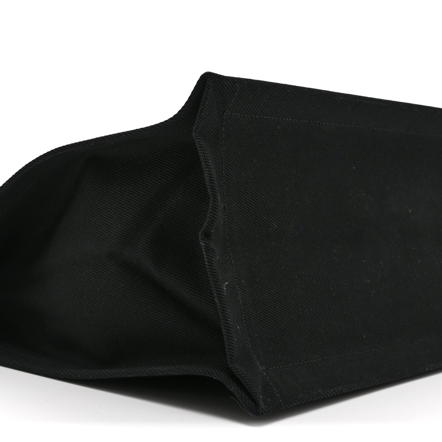Linen Calfskin Rive Gauche Tote Black