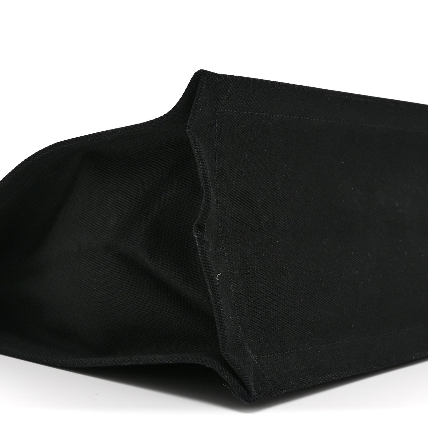 Saint Laurent Linen Calfskin Rive Gauche Tote Black 9 of 10