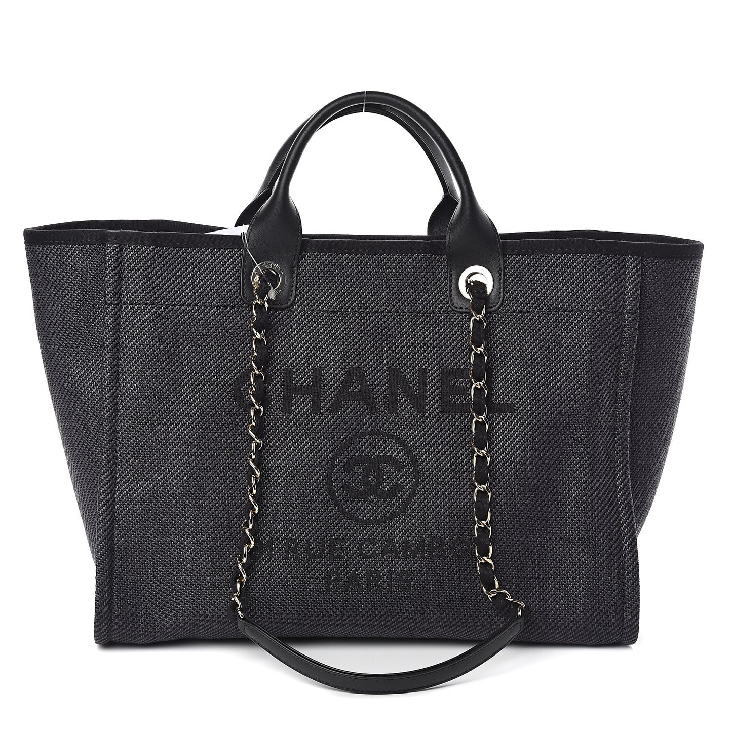 Canvas Medium Deauville Tote Black