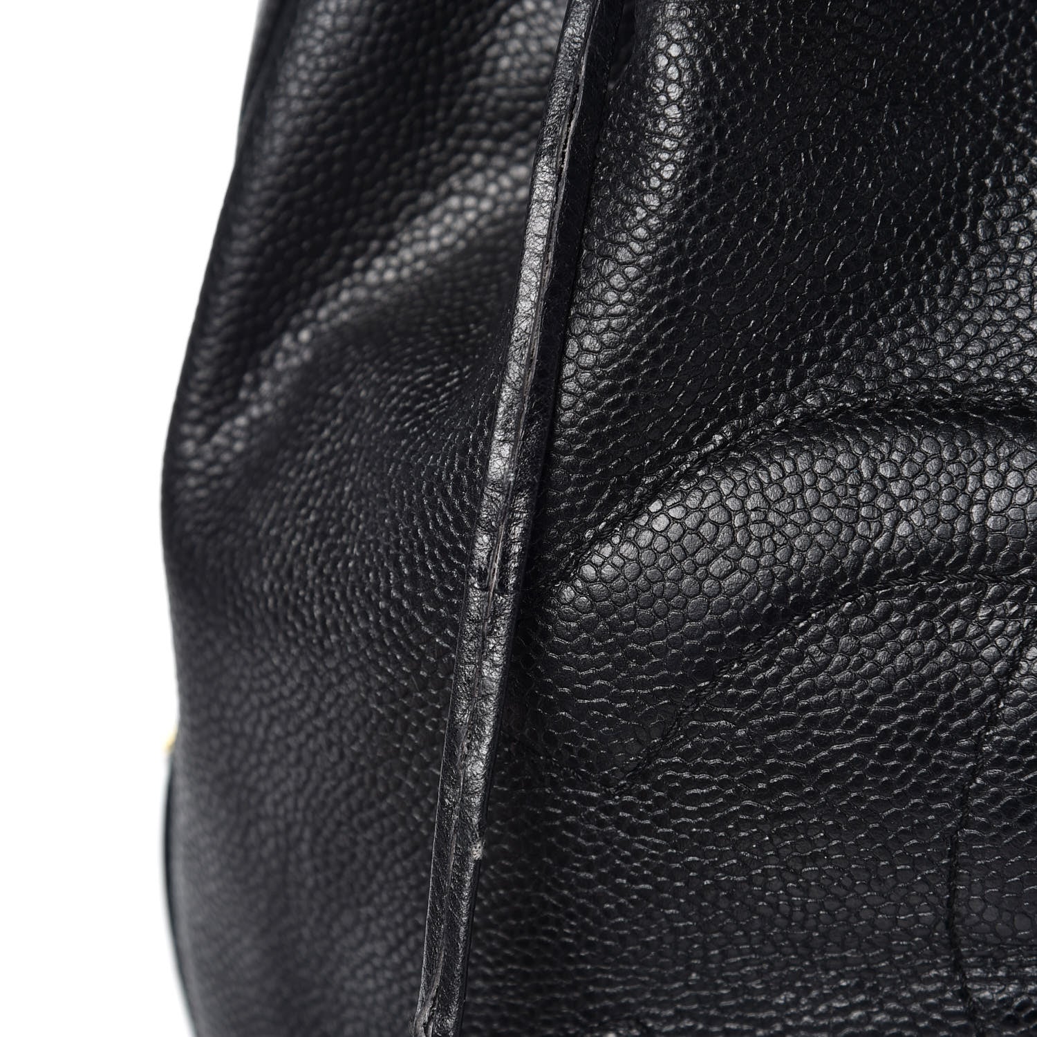 Chanel Caviar CC Drawstring Shoulder Bag Black 8 of 12